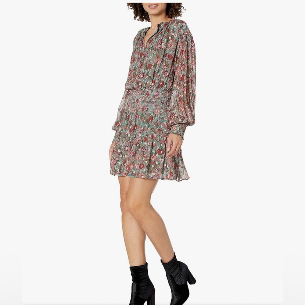 Ramy Brook Women's Printed Blake Long Sleeve Dress
